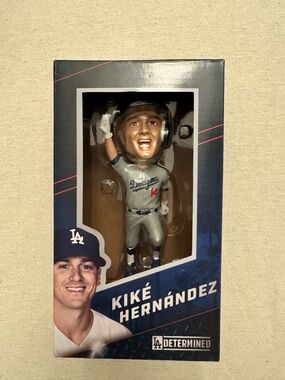 Los Angeles Dodgers Kiké Hernández 2018 LA Determined Bobblehead SGA